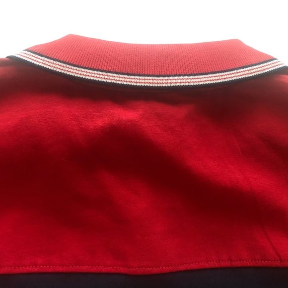 Ben Sherman Two Button Polo Shirt Color Block Navy & Red Blazer Stitched… - Picture 7 of 12